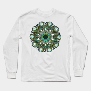 Mandala green Long Sleeve T-Shirt